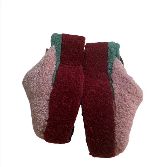 Fendi Shearling Platform Mules - Picture 2 of 5